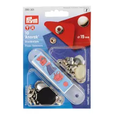 Snap fasteners made of chromed brass