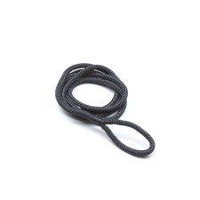 High tenacity black polyester spliced eye fender line diameter 12 mm length 2,5 mt