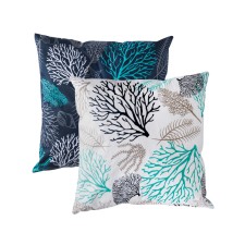 Cotton double-sided pillow 40x40cm (Set of 2 pieces) Ibiza