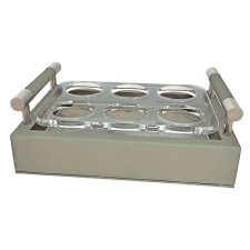 Shot Glass Holder Tray Waves – Beige