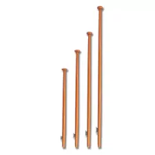 Wooden mast for flag length