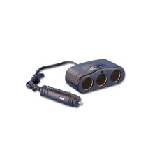 Three cigarette lighter connector