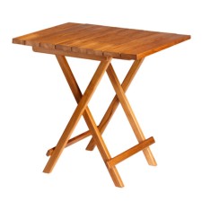 Τραπέζι Teak Ορθογώνιο Πτυσσόμενο 80x60cm–Ύψος75cm Marine Business