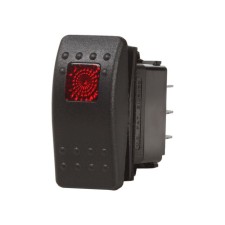 Διακόπτης Contura II SPST OFF–ON Μαύρος με LED