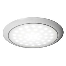 Eπίπεδη λυχνία LED με λευκό παξιμάδι δακτυλίου 12/24 V 3 W