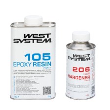 A-Pack Epoxy Resin 105 and Slow Hardener 206 , 1.2Kg