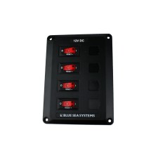 Panel BelowDeck 12 V DC με 4 Θέσεις, Θερμικοί Διακόπτες