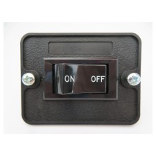 Rocker Switch in Panel, 2 - On/Off (Unlighted) AC/DC
