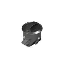 NOVIBRA panel latch for drawers black body, black cup, black handle