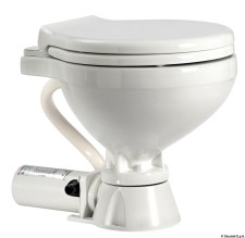 Electric toilet unit compact plastic seat 12v