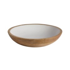 White Large Bowl, Cocoa