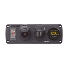 Panel Αξεσουάρ Υδατοστεγές – Διακόπτης, USB Θύρες & V-μετρητής