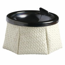 Windproof Rattan ashtray - White