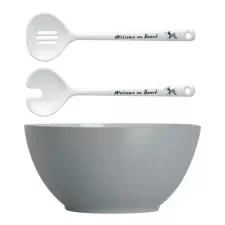 Melamine Salad Bowl And Servers Welcome On Board