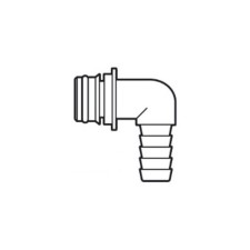 Europump 90° plug-in quick fitting thread O 19mm