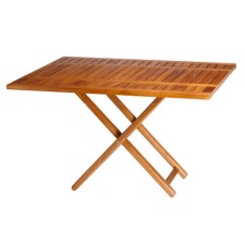 Τραπέζι Πτυσσόμενο Ορθογώνιο Teak (120?40-120?80cm-Ύψος: 60cm 75cm) Marine Business