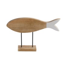 Decorative White Fish on Base, Cocoa