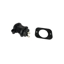 12 V DC Dash Socket with Watertight Cap