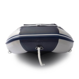 Inflatable tender Nautend PVC with inflatable keel & inflatable floor light grey & navy blue