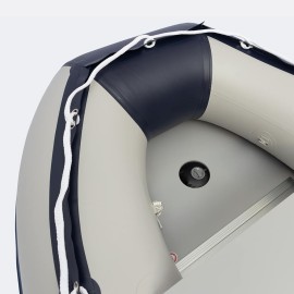 Inflatable boat Nautend PVC with single aluminium hull RAB/ Grey with diagonal navy