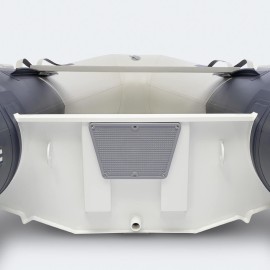 Inflatable boat Nautend PVC with single aluminium hull RAB/ Grey with diagonal navy