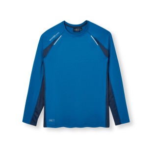 Mens Dynamic Dri-Fast LS Tee Cygnet Blue