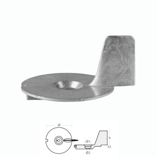 Anode Trim Tab for MERCURY Outboards 25hp