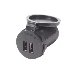 Fast&nbsp;Charge Διπλός USB Φορτιστής 12/24&nbsp;V 4.8&nbsp;A