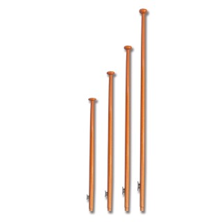 Wooden mast for flag length