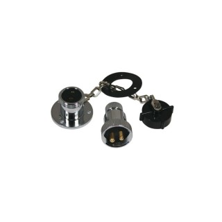 Waterproof plug and socket 3A