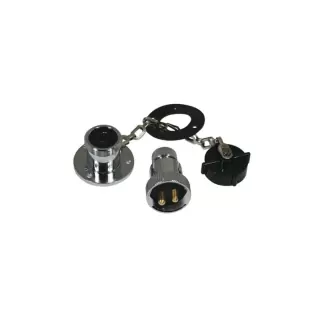 Waterproof plug and socket 3A