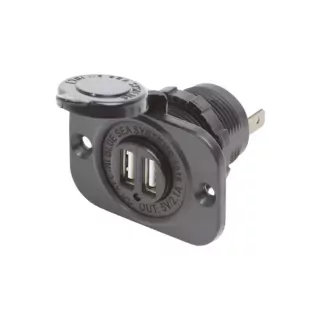 Διπλός Φορτιστής USB 12/24&nbsp;VDC - 2.1 Α