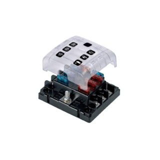 ATC 6-Way Fuse Holder with Cover & Link (30 A per circuit)