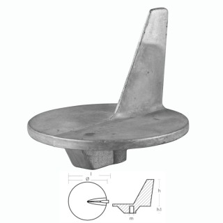 Anode Trim Tab for MERCURY Outboards 80-140hp