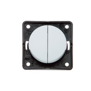 ES 230S White Rocker Switch 16 A / 250 V