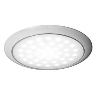 Eπίπεδη λυχνία LED με λευκό παξιμάδι δακτυλίου 12/24 V 3 W