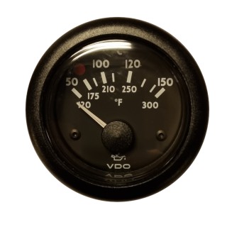 VDO OceanLine Engine Oil Temperature 150°C Black 52mm