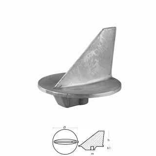 Anode Trim Tab for MERCURY Outboards <35hp