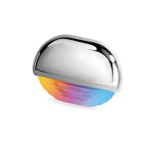 Apelo RGB Step Lamp (Chrome-Plated Plastic Cover, Multivolt, IP67)