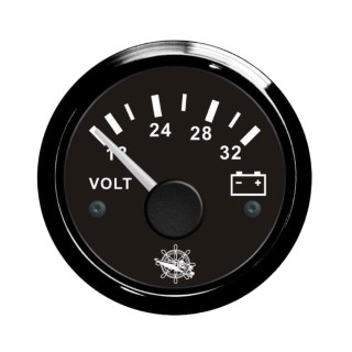 Voltmeter 18/32 V black