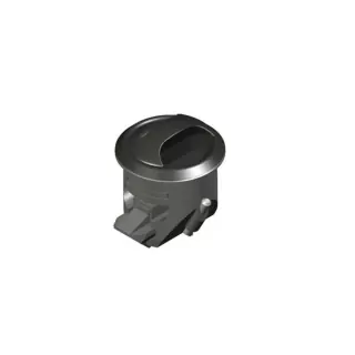 NOVIBRA panel latch for drawers black body, black cup, black handle