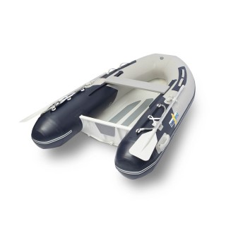 Inflatable boat Nautend with single aluminium hull RAB/ Grey with diagonal navy