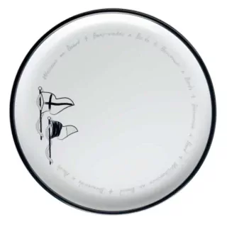 Melamine Non-slip Dinner Plate Welcome On Board, 6 Pc