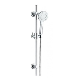 Shower rod with Telephone and Spiral Chrome Alegria Φ22