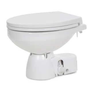 Electric Toilet Quiet Flush E2 Sea water flush models, Regular bowl size, 12V