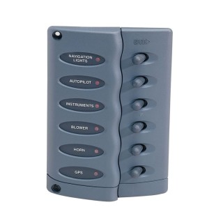 Panel With 6 Switches Hella 8514 Series - Grey
