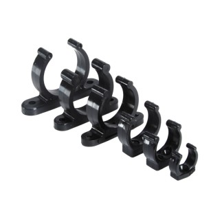 Heavy duty plastic clip black
