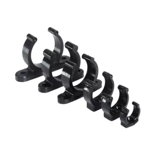 Heavy duty plastic clip black