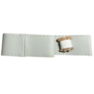 Leather Cover for Steering Wheel 1070mm, 8 Spikes, Grey