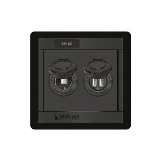 360° Panel – 12 V DC Socket & Dual USB Charger 2.1 A